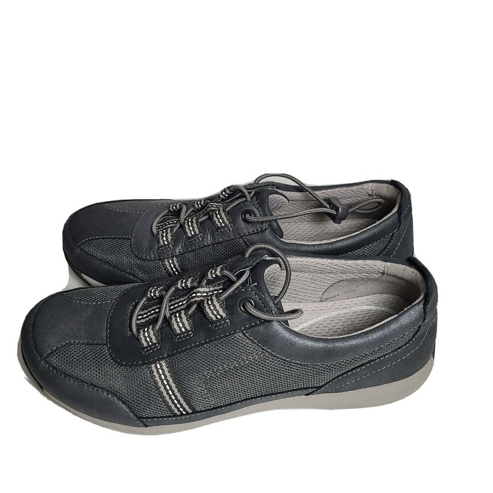 DANSKO women sneakers comfort shoes Mesh/leather gray slip on Sz 7.5 38